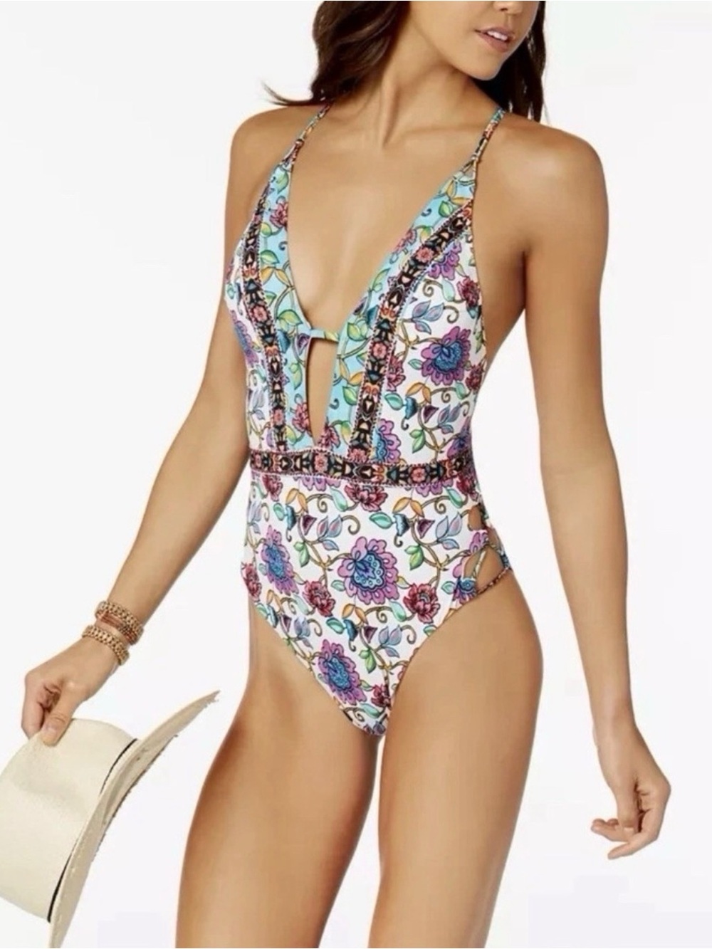 Nanette Lepore Rosarito Goddess One-Piece Swimsuit